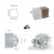 12x LedBruk Creativ 61x61x69x60 mm Biała zimna-145645