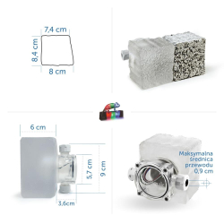 14x LedBruk Lento Mleczna 7,4x8,4x8 cm RGBW BC-146260