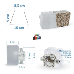 18x LedBruk Piccola duża 8,3x10x9 cm Biała ciepła-147490