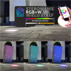 LedBruk Świecąca Kostka Brukowa Akropol 14x14RGBWC-156329