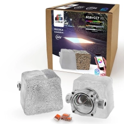 Świecąca Kostka Brukowa LED Piccola duża RGB+CCT
