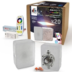 20x Świecąca Kostka Brukowa Akropol 14x10 RGB+CCT