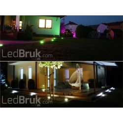 Ledstone Kamień Ogrodowy LED RGBW Biały Zimny Mat-218340
