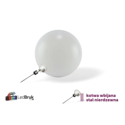 Kula Ogrodowa 50cm LED 24V Biała Ciepła + Kotwa-218571
