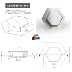 Oprawa Najazdowa LedBruk STAL 2-strony 24V RGB+CCT-245691